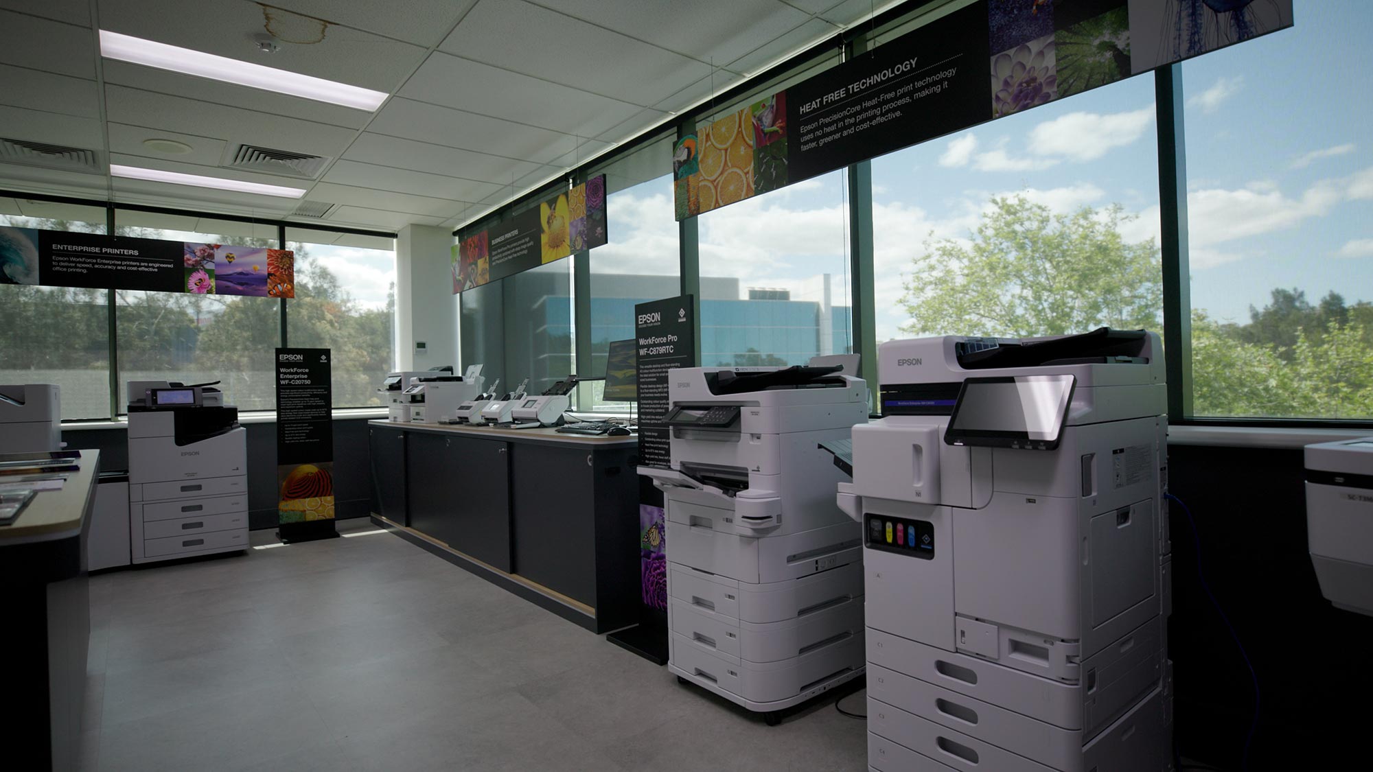 WorkForce printers as displayed in Macquarie Park experience centre
