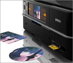 Print Direct to CD and DVD surfaces