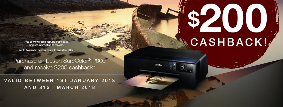 SureColor P600 - $200 Cashback Promotion
