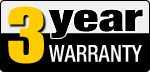 3 Years Warranty