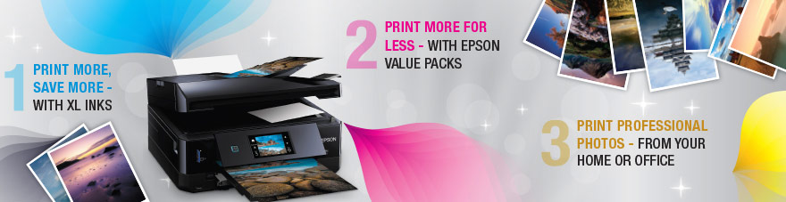 Epson Ink Cartridges and Epson Value Packs for the best photo results