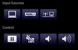Epson iProjection Remote Control Feature Menu