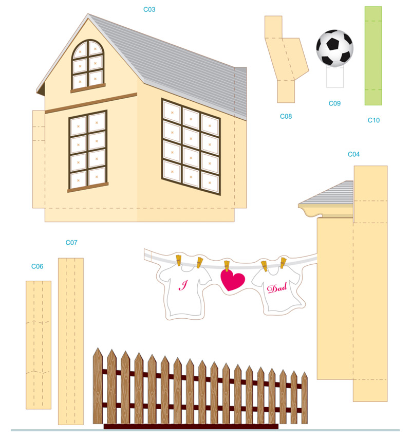3D Father's Day Card Soccer Themed – image 6 of 9