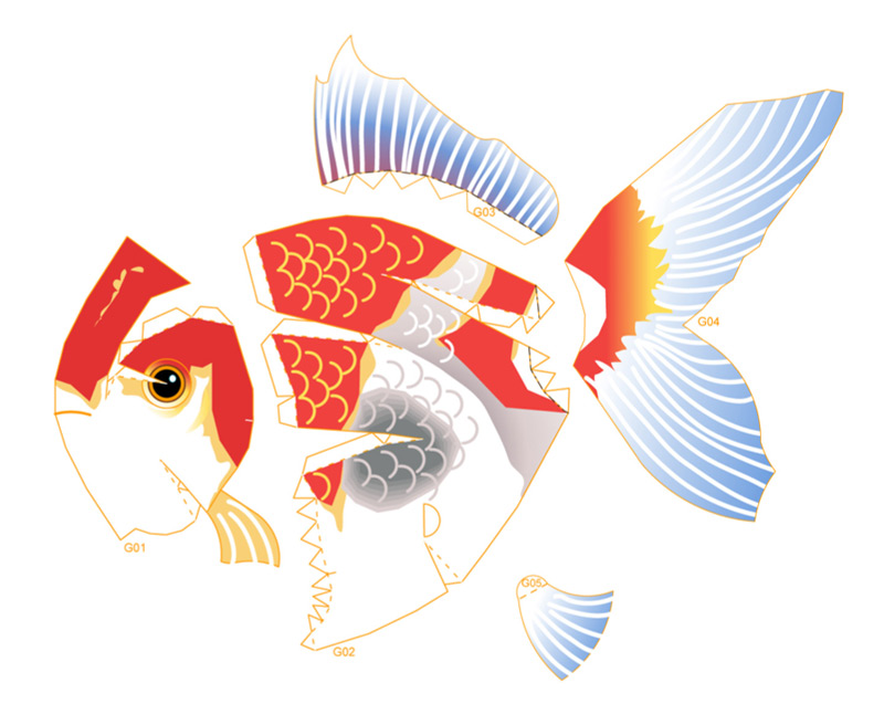 3D Gold Fish – image 2 of 5