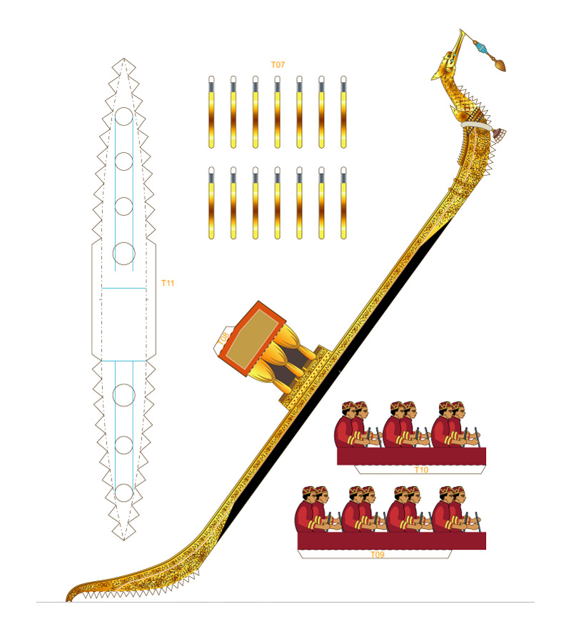 3D Thai Royal Barge – image 3 of 5