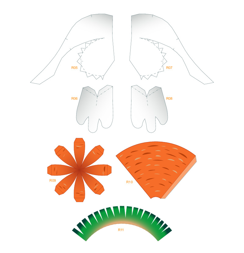 3D Paper Craft Easter Bunny – image 3 of 5