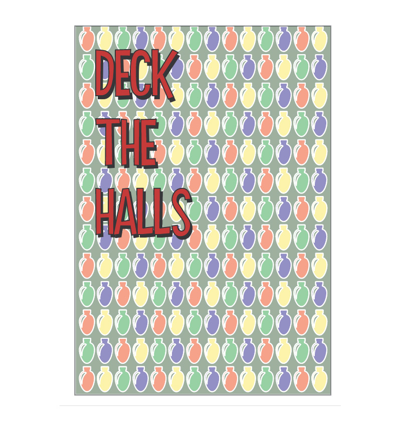 Christmas Deck the Halls Card – image 2 of 4