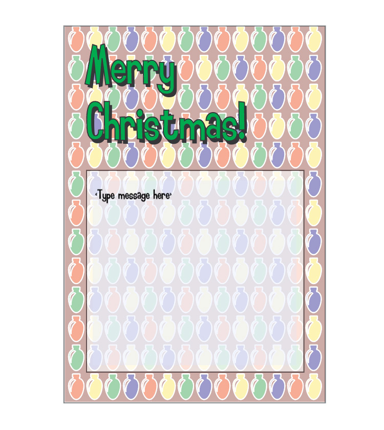 Christmas Deck the Halls Card – image 3 of 4