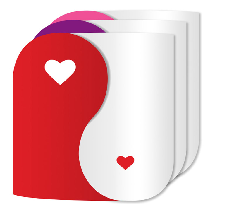 Folding Heart Card – image 2 of 5