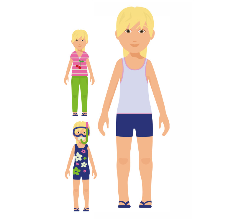 Girl Paper Doll – image 2 of 3