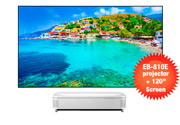 EB-810E with 120 inch UST Screen - Ultra Short Throw Projector
